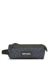 2-compartment  Pouch Checkers Rip curl Blue checkers CH12TMUT