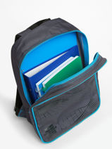 1 Compartment Backpack Olympique de marseille Blue om 23CO201S-vue-porte