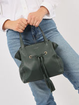 Handtas Tradition Leather Etrier Green tradition EHER027S-vue-porte