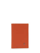 Leather Cardholder Madras Etrier Orange madras EMAD013