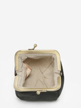 Coin Purse Woomen Black cerisier WCER97-vue-porte