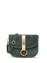 Crossbody Bag Velvet Leather Milano Green velvet VE23062