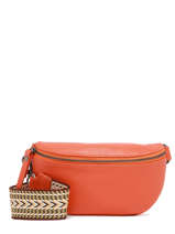Caviar Belt Bag With Ethnic Shoulder Strap Milano Orange caviar CA19091C