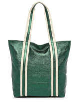 A4 Size Shoulder Bag Nine Leather Milano Green nine NI23065