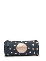 1 Compartment Pouch Milky kiss Blue i like dots 3478