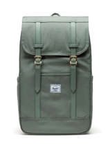 1 Compartment  Backpack  With 15" Laptop Sleeve Herschel Green classics 11397