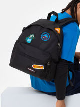 Backpack Eastpak Black pbg authentic PBGA5B74-vue-porte