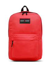 2-compartment Backpack Madisson Red college 82441