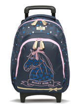1-compartment Wheeled Schoolbag Milky kiss Blue we are one 3545