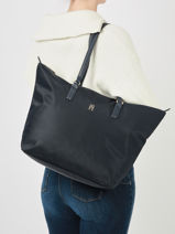 Shoulder Bag Poppy Tommy hilfiger Blue poppy AW15639-vue-porte