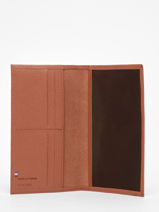 Checkholder Leather Leather Etrier Brown madras EMAD905-vue-porte