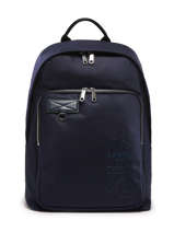 Backpack Leo 1 Compartment Lancel Blue leo A12679