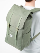 1 Compartment  Backpack  With 15" Laptop Sleeve Herschel Green classics 11397-vue-porte