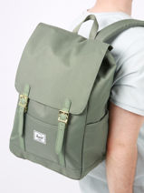 1 Compartment  Backpack Herschel Green classics 11400-vue-porte