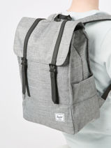 Sac  Dos 1 Compartiment Herschel Gris classics 11404-vue-porte