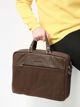 Business Bag Arthur & aston Brown cristiano 1079-vue-porte