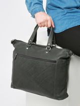 Porte Documents (main) Et Bandoulire Arthur & aston Noir noa 3-vue-porte