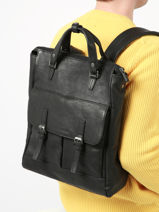 Sac  Dos Business Arthur & aston Noir antonio 8-vue-porte