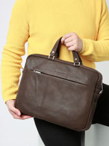 Business Bag Arthur & aston Brown cristiano 1078-vue-porte