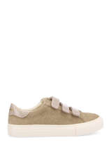 Velcro Sneakers Arcade In Leather No name Beige women GFGE0148