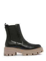 Chelsea Boots In Leather Tamaris Black accessoires 41