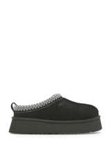 Platform Slippers In Leather Ugg Black women 1122553