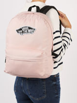 1 Compartment Backpack Vans Pink backpack VN0A3UI6-vue-porte