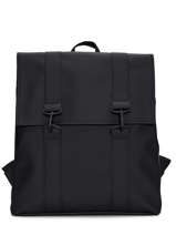 1 Compartment Backpack With 15" Laptop Sleeve Rains Black city 13300