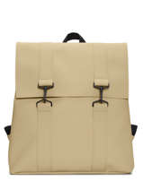 Msn Bag - Sac � Dos 1 Compartiment + Pc 15" Rains Beige city 13300