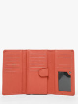 Compact Leather Ecuyer Wallet Etrier Orange ecuyer EECU95-vue-porte