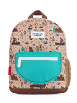 1 Compartment Backpack Hello hossy Multicolor cool kids P6