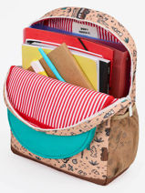 Backpack Hello hossy Multicolor cool kids P6-vue-porte