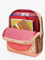 Backpack Hello hossy Multicolor cool kids P6-vue-porte