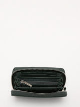 Wallet Leather Lancaster Green paris pm 25-vue-porte