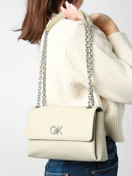 Crossbody Bag Re-lock Recycled Polyester Calvin klein jeans Beige re-lock K610749 other view 1