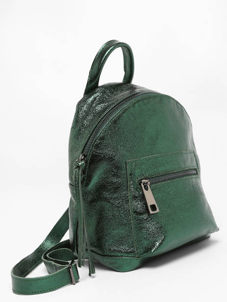 Leather Nine Backpack Milano Green nine NI23066 other view 2