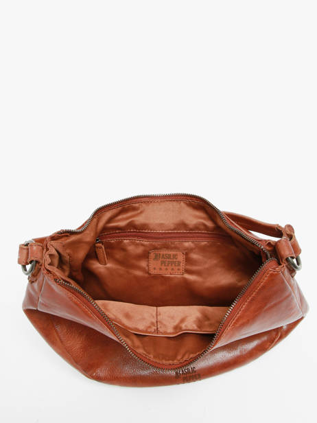 Leather Toscane Shoulder Bag Basilic pepper Brown toscane BTOS03 other view 4
