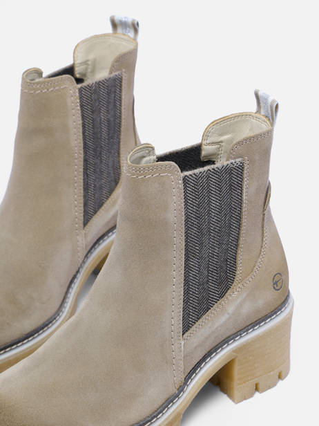Heeled Chelsea Boots In Leather Tamaris Beige women 41 other view 1