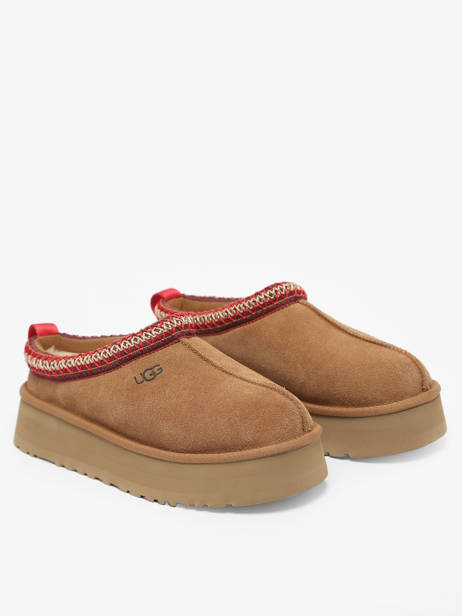 Chaussons Tazz à Plateformes En Cuir Ugg Marron accessoires 1122553 vue secondaire 3