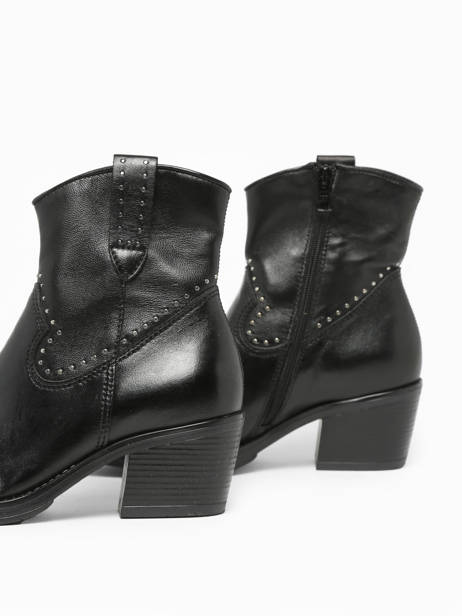 Heeled Boots In Leather Mjus Black women T82203 other view 1