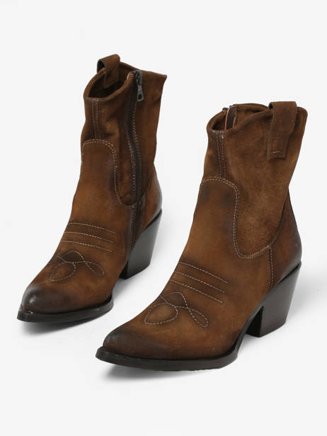 Santiago Boots In Leather Mjus Brown women 793283 other view 3