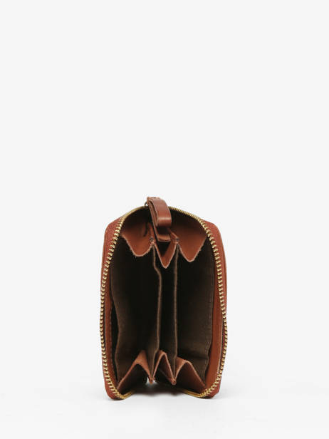 Porte-monnaie Heritage Cuir Biba Marron heritage BT12 vue secondaire 2
