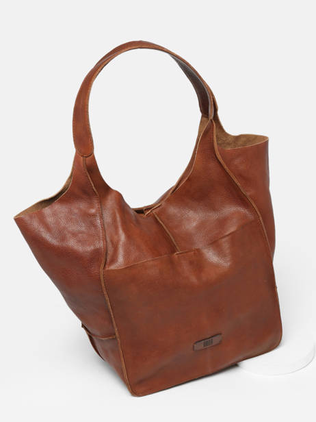 Sac Porté épaule Heritage Cuir Biba Marron heritage HOM1L vue secondaire 2