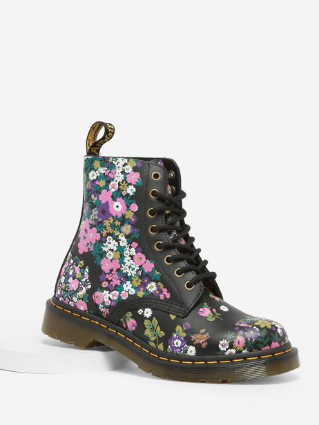 1460 Pascal Floral Boots In Leather Dr martens Multicolor women 31186038 other view 1