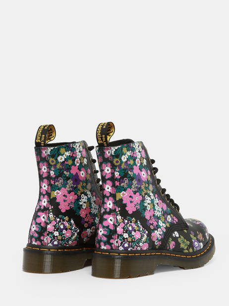 1460 Pascal Floral Boots In Leather Dr martens Multicolor women 31186038 other view 3