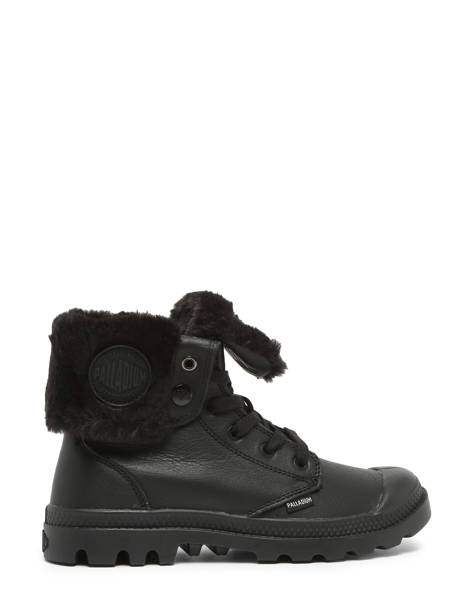 Boots Baggy Nbk In Leather Palladium Black women 97962001