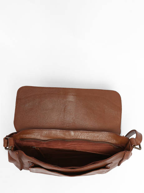 Shoulder Bag Cow Leather Basilic pepper Brown cow BCOW60 other view 3