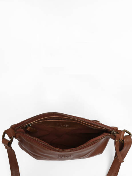 Sac Bandoulière Cow Cuir Basilic pepper Marron cow BCOW68 vue secondaire 3