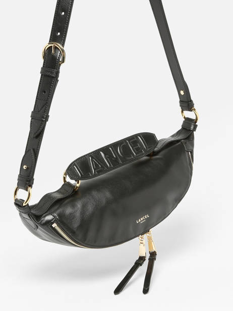 Sac Bandoulière S Origami Cuir Lancel Noir origami A12527 vue secondaire 2