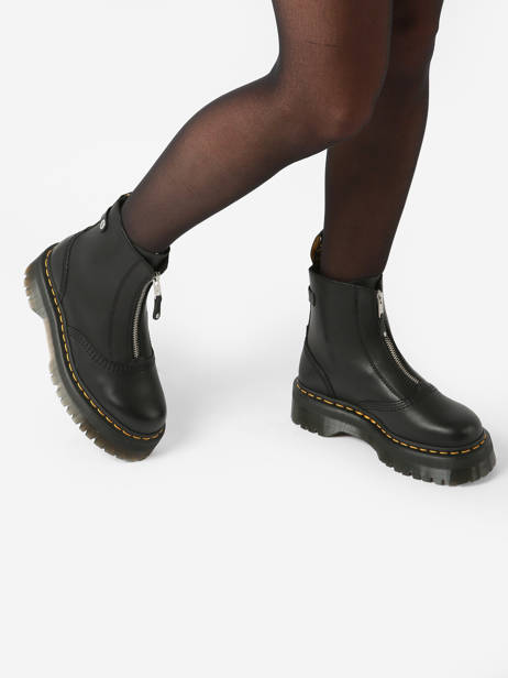 Boots Jetta Sendal In Leather Dr martens Black women 27656001 other view 2